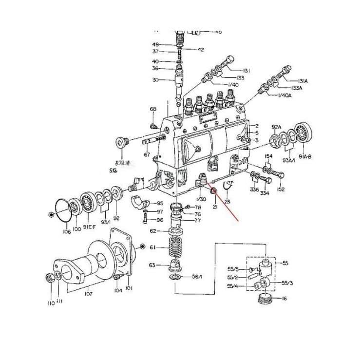 Hino Aftermarket Bosch 9410610188 Zexel 1010603431 Fuel Injection Pump Compatible for Hino Engine