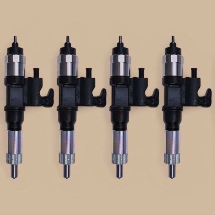 Isuzu 4Pcs Fuel Injector 095000-5471 8-98151837-0 Compatible for 2001-07 Isuzu NPR NPR-HD 4HK1 5.2L