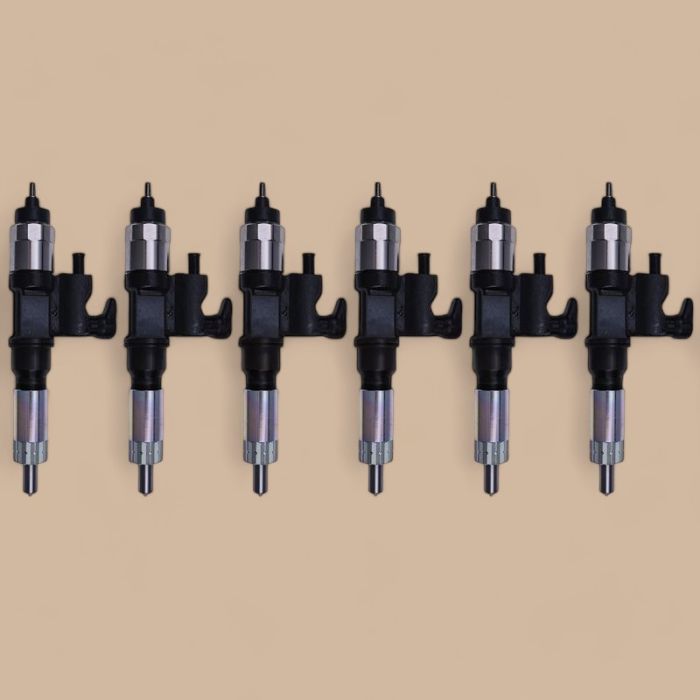 Isuzu 6Pcs Fuel Injector 095000-5471 8-98151837-0 Compatible for 2001-07 Isuzu NPR NPR-HD 6HK1 5.2L