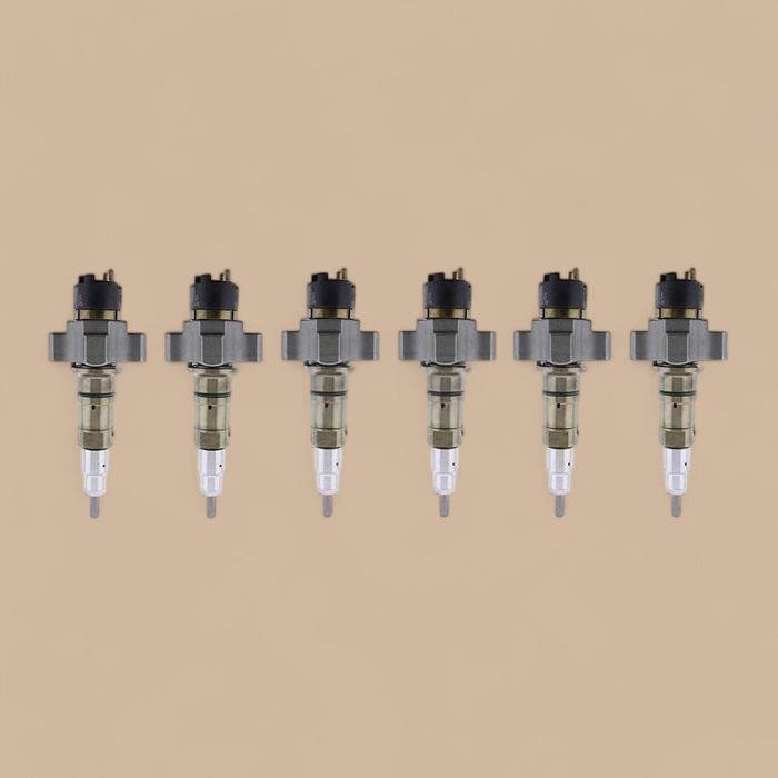 Cummins 6 Pcs Fuel Injector 4921827 2872331 Compatible for Cummins Engine ISZ13 QSZ13