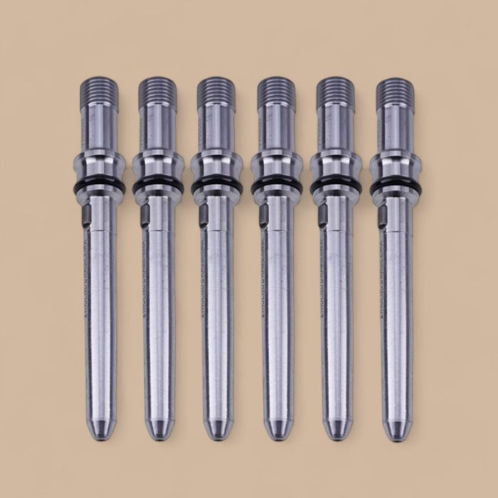 Komatsu 6Pcs Injector Fuel Supply Connector 6754-71-5511 Compatible for Komatsu Engine 4D107 6D107 6D114 6D140 Excavator PC200-8 PC210-10 PC220-8