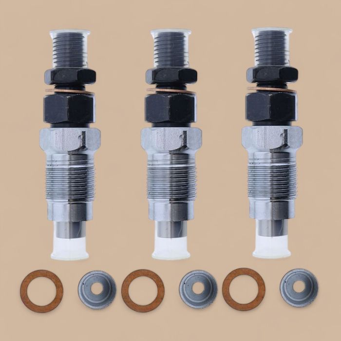Kubota 3Pcs Fuel Injector 6667453 Compatible for Kubota Engine D1005 D1703 Bobcat Excavator 329 328 325 Loader 463