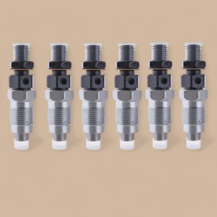 Toyota 6 Pcs Fuel Injector 093500-7330 23600-19105 Compatible for Toyota Engine 1HZ Landcrusier Coaster