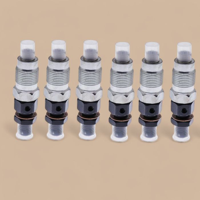 Toyota 6 Pcs Fuel Injector 093500-5760 23600-19045 Compatible for Toyota Engine 1HZ 2C Land Cruiser Land Cruiser 70 80 Series
