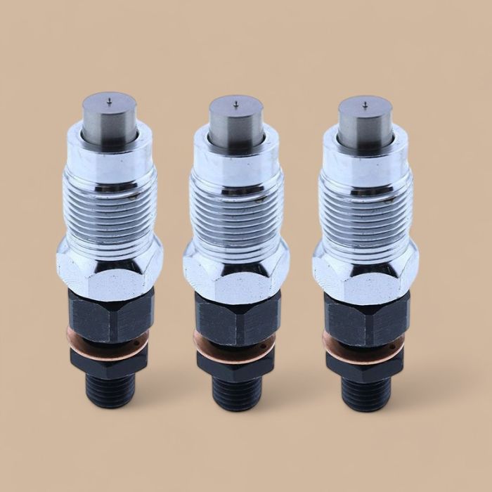 Kubota 3Pcs Fuel Injector 16001-53904 Compatible for Kubota D722 D782 D902 Z402 Z482 Z602 Engine