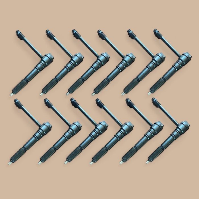 Komatsu 12 Pcs Fuel Injector 6215-11-3600 Compatible for Komatsu Engine SDA12V140-1 SDA12V140E-1