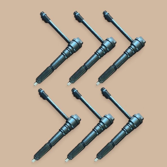 Komatsu 6 Pcs Fuel Injector 6211-12-3500 Compatible for Komatsu Engine SA6D140E-2A-7