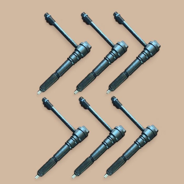 Komatsu 6 Pcs Fuel Injector 6211-12-3100 Compatible for Komatsu Engine S6D140E-2