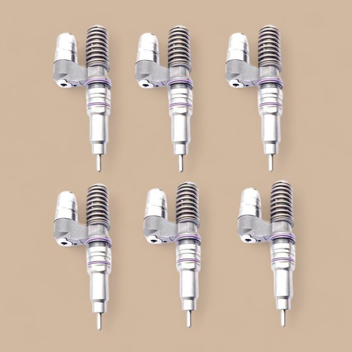 Volvo 6 Pcs Fuel injector 21160093 0414702025 Compatible for Volvo Penta Engine TAD1240 TAD1241 TAD1242