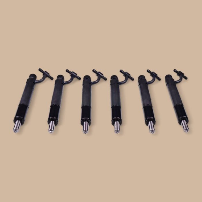 Navistar 6 PCS Fuel Injector With Nozzle 1817126C91 781779 Compatible for Navistar Engine DT466 DTA466