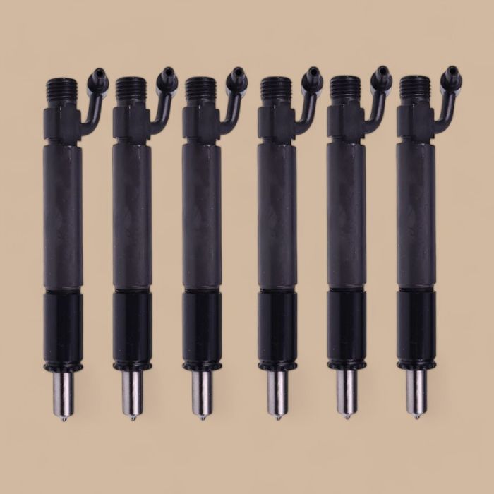 Navistar 6 PCS Fuel Injector With Nozzle 688840C91 749763C91 Compatible for Navistar Engine DT466