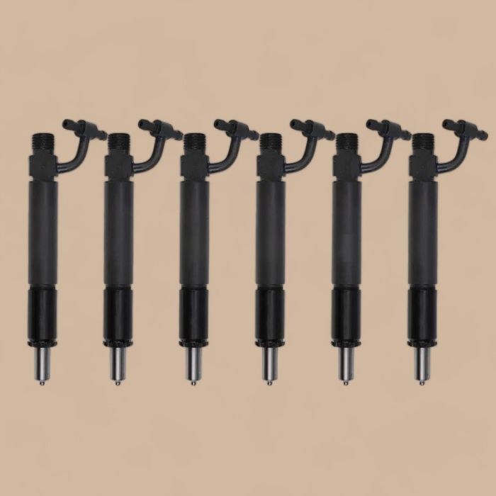 Navistar 6 PCS Fuel Injector With Nozzle 691348C91 780330 Compatible for Navistar Engine DT466