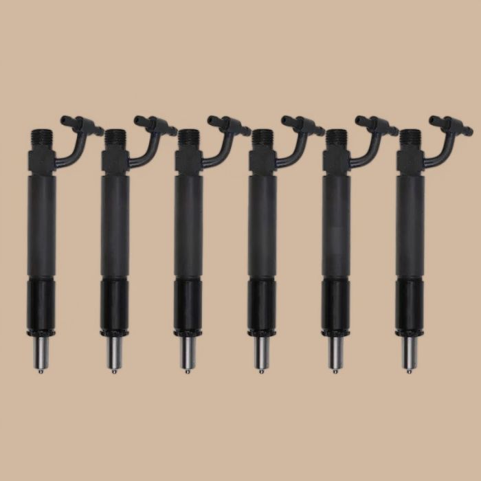 Navistar 6 PCS Fuel Injector With Nozzle 1802769C91 780331 Compatible for Navistar Engine DT466