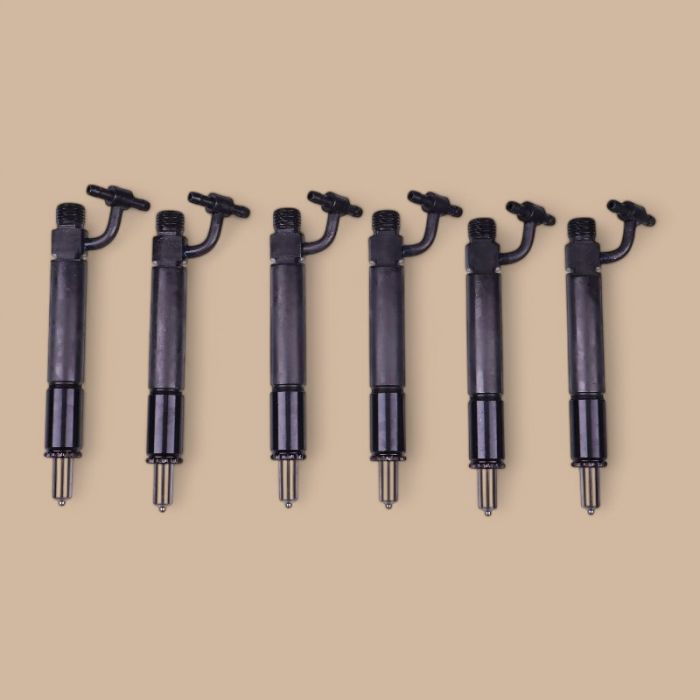 Navistar 6 PCS Fuel Injector With Nozzle 1806407C91 780332 Compatible for Navistar Engine DT466