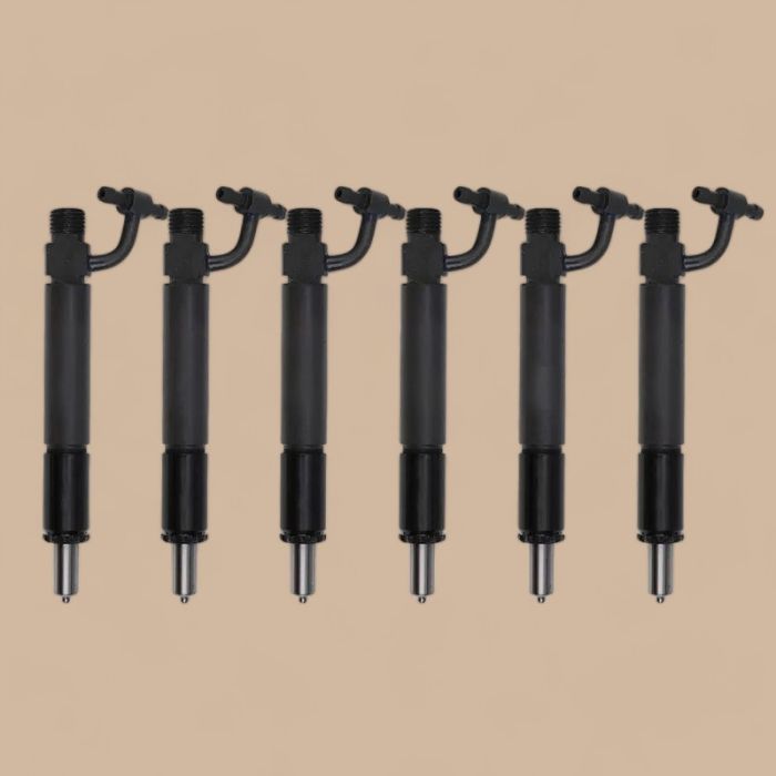 Navistar 6 PCS Fuel Injector With Nozzle 1809759C91 780333 Compatible for Navistar Engine DT466