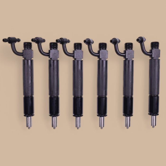 Navistar 6 PCS Fuel Injector With Nozzle 1817016C91 781777 Compatible for Navistar Engine DT466C