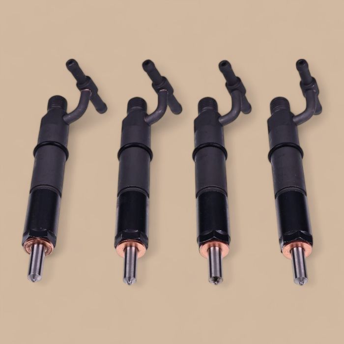 Komatsu 4 Pcs Fuel Injector 6204-11-3101 Compatible for Komatsu Engine 4D95LE-2D 4D95LE-2A 4D95LE-2B Excavator PC60-7