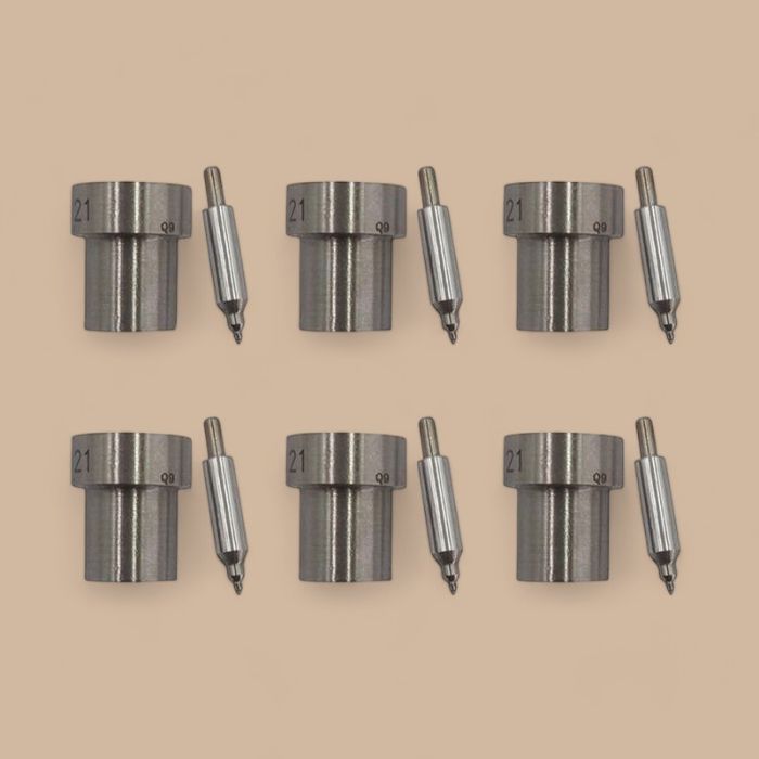 Nissan 6 Pcs Fuel Injector Nozzle 093400-8220 105007-1210 DN0PDN121 Compatible for Nissan Engine TD25 TD27 KA24DE