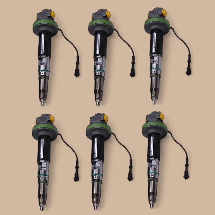Cummins 6Pcs Fuel Injector 4964171 4955525 Compatible for Cummins Engine QSK19 K19 K38