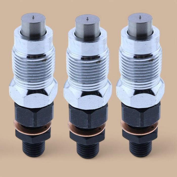 Kubota 3Pcs Fuel Injector 6670465 Compatible for Kubota Engine D722 Bobcat Excavator E08 E10 E14 E16 319 321 323 324 418