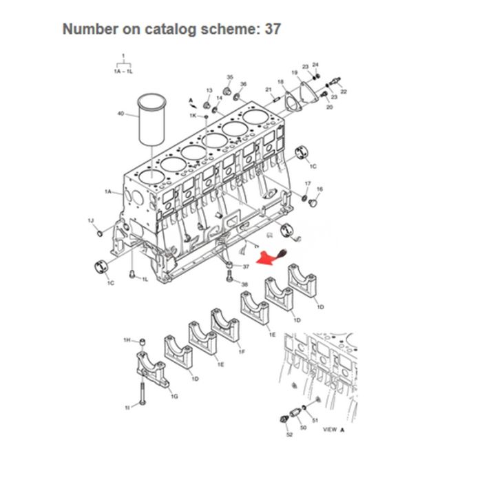 Doosan Oil Spray Nozzle Ass'y 65.01601-6003C 6501601-6003C 65-01601-6003C Compatible for Doosan DL250A DL300A DX300LCA SD300E SOLAR 300LC-7A SOLAR 300LC-V SOLAR 300LL