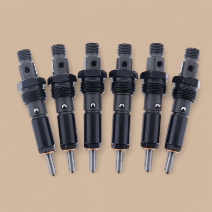 Dodge 6Pcs Fuel Injectors 3802677 3802365 Compatible for 91-93 Dodge Cummins 5.9L 12V Pump W/Int