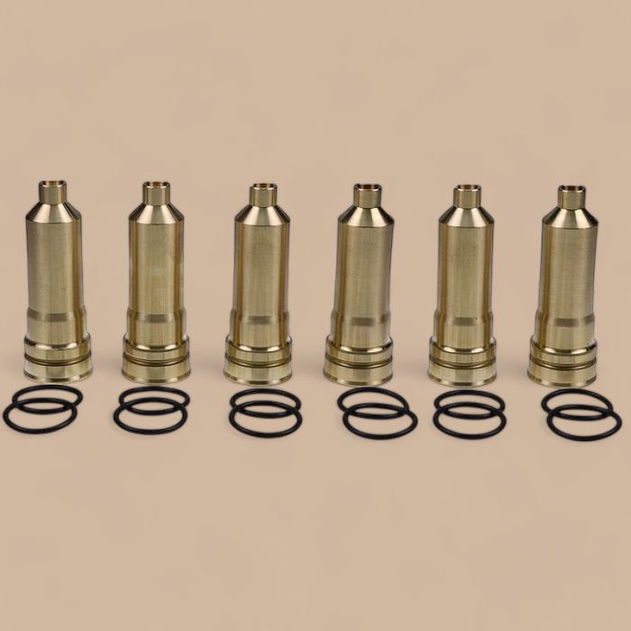 Izusu 6PCS Injector Sleeve 8-97606661-0 Compatible for Izusu Engine 6HK1 Hitachi Excavator ZX200-3