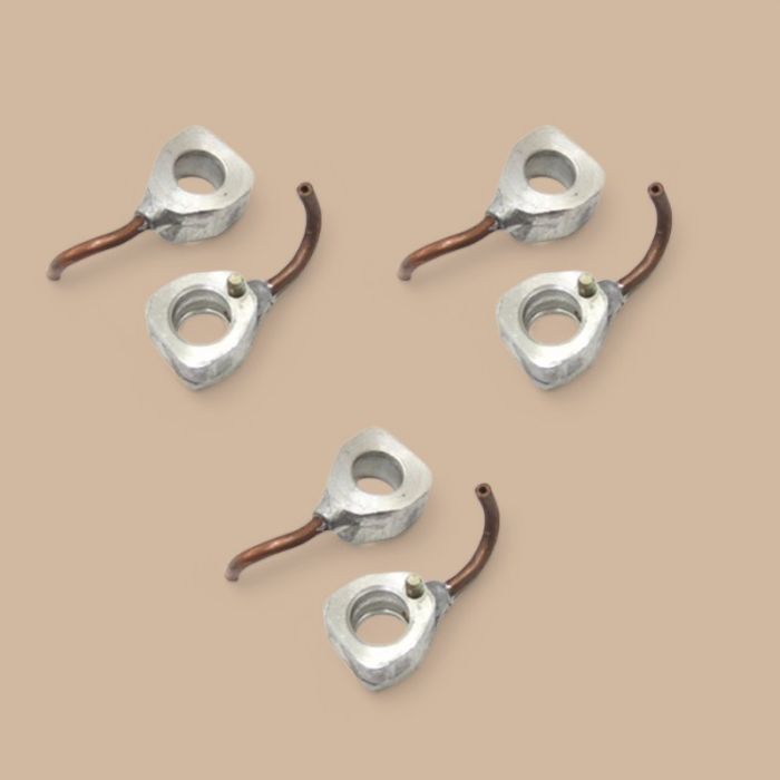 Mitsubishi 6PCS Oil Nozzle ME014316 Compatible for Mitsubishi Engine 6D34 Kobelco Excavator SK200-6