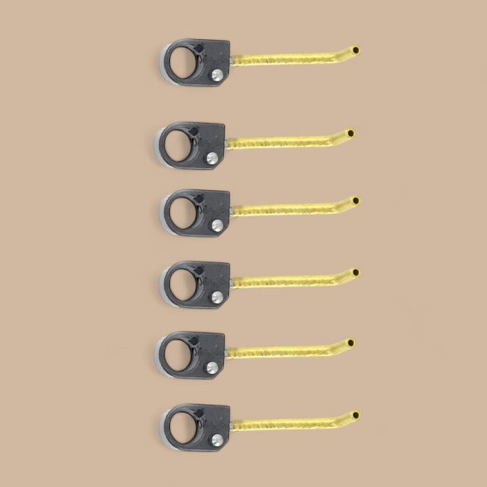 Isuzu 6PCS Piston Cooling Nozzle 1133421100 Compatible for Isuzu Engine 6BG1 6BD1 Hitachi Excavator EX120-2 EX200