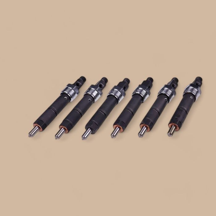Doosan 6 PCS Fuel Injector 65.10101-7050A 65101017050A Compatible for Doosan Deawoo Engine DE08