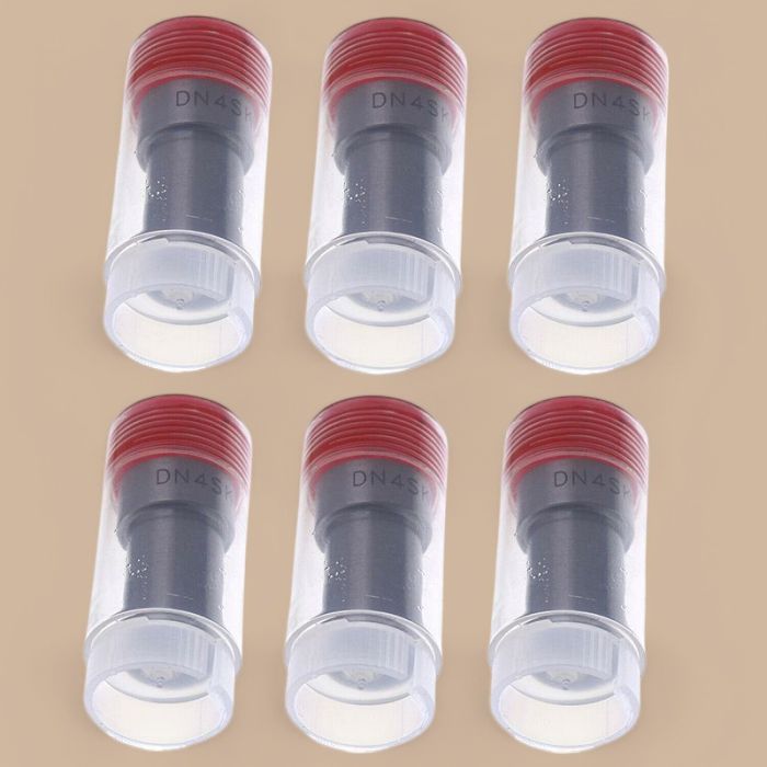 Komatsu 6Pcs Fuel Injector Nozzle DN4SK1 YM124770-53000 Compatible for Komatsu Engine 3D72-1 3D75-1 3D84-1 Skid Steer Loader SK04-1