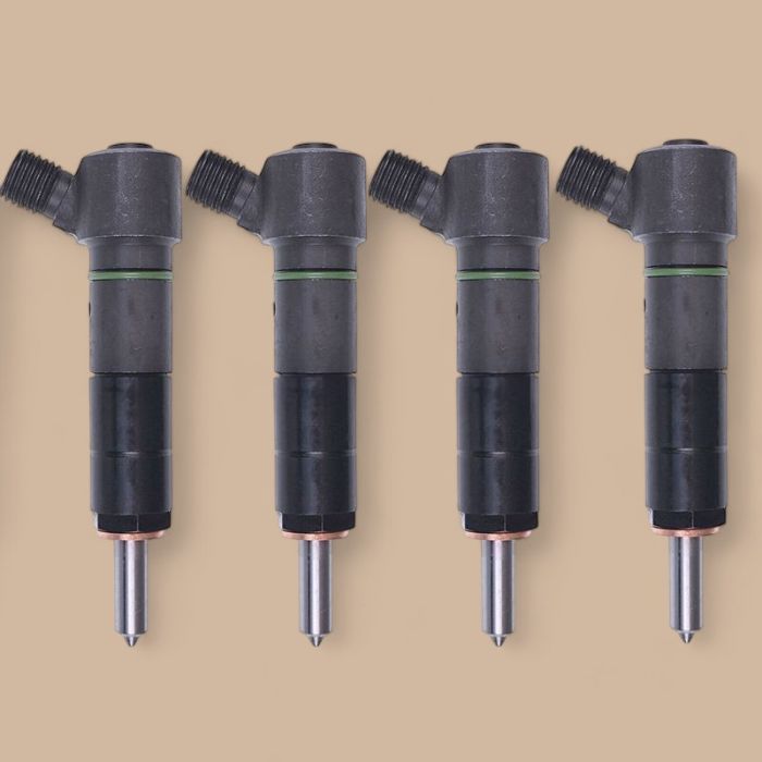 John Deere 4Pcs Fuel Injector RE529390 Compatible for John Deere Engine 4024 5030 Tractor 520 4720 5030 5065M 5075M