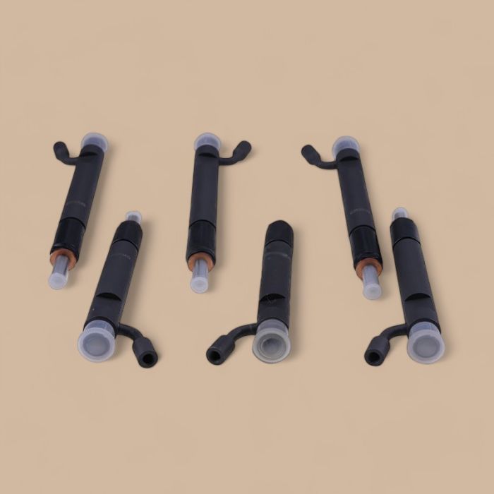 Cummins 6 PCS Fuel Injector 3802755 J930525 Compatible for Cummins 8.3L CASE 6831T 6831TA Engine
