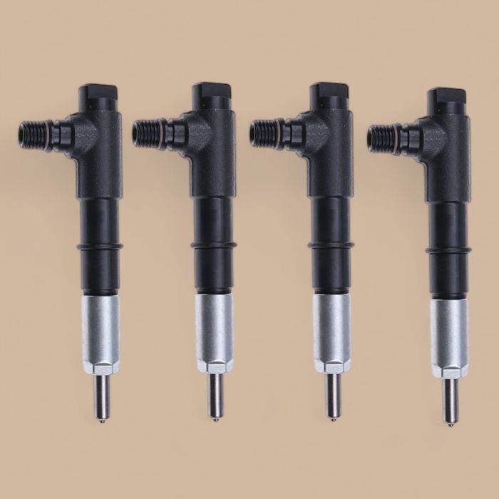 Kubota 4Pcs Fuel Injector 1G514-53003 Compatible for Kubota Engine V3300 V3800 Hyundai Loader HSL800-7