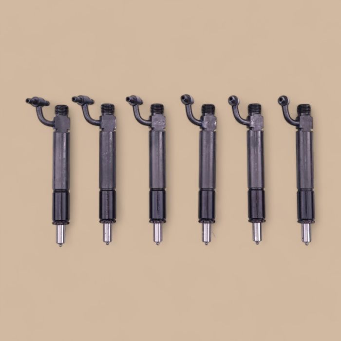 Navistar 6 PCS Fuel Injector With Nozzle 1817104C91 781778 Compatible for Navistar Engine DT466