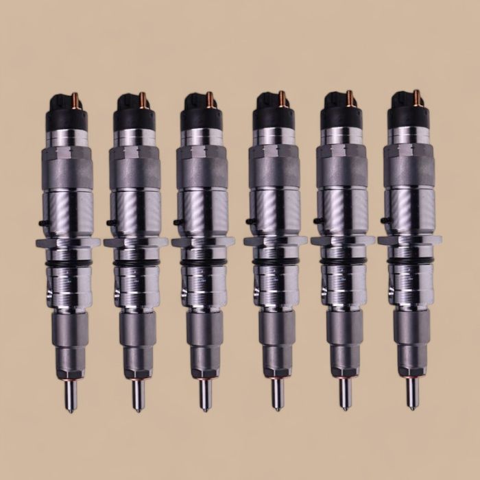 Komatsu 6Pcs Fuel Injector 6754-11-3011 Compatible for Komatsu Engine 4D107 6D107 Excavator PC200-8 PC200LC-8 PC220-8 PC240LC-8 PC270-8