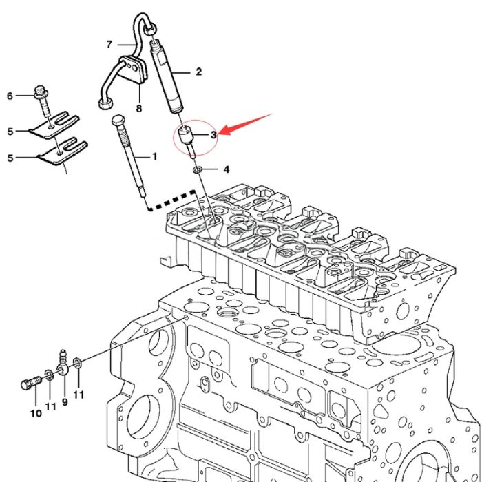Volvo Nozzle 20524235 Compatible for Volvo Penta TAD520 TAD720 D5A D7A EW140B