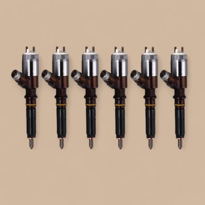 Caterpillar 6 Pcs Fuel Injector 276-8290 293-9590 Compatible for Caterpillar CAT Engine C6.6 Loader 938H 613G