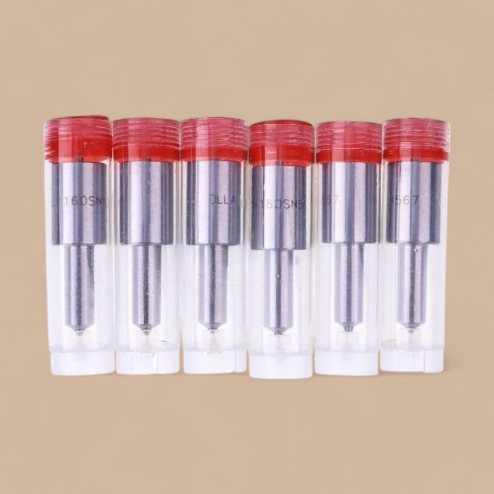 Mitsubishi 6 Pcs Injector Nozzle ME705439 DLLA160SN567 Compatible for Mitsubishi Engine 6D15T 6D14T 6016 6017 Truck Fuso FK