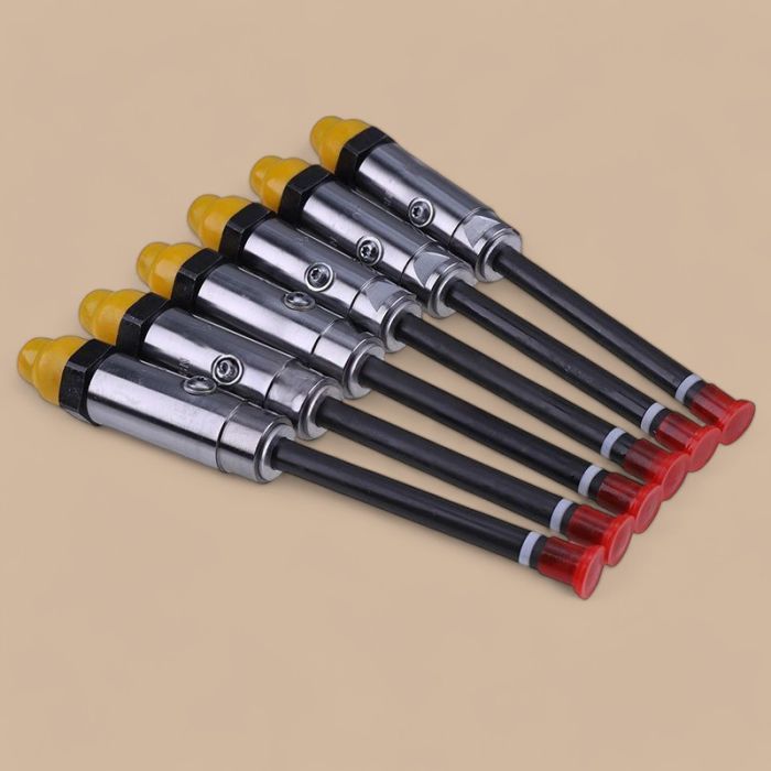 Caterpillar 6 Pcs Fuel Injector 0R-3418 Compatible for Caterpillar CAT Engine 3304 3306 3304B 3306B Excavator 215 219 225 229 235 E240 E300