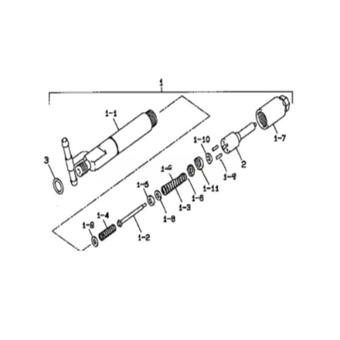 Mitsubishi 4 PCS Denso Fuel Injector 093500-6040 ME012583 Compatible for Mitsubishi Engine 4D33