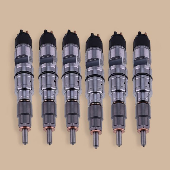 Volvo 6 Pcs Fuel Injector 21006084 Compatible for Volvo Engine TAD752GE TAD753GE TAD754GE TAD734GE D7E D7F Truck DE FE FL