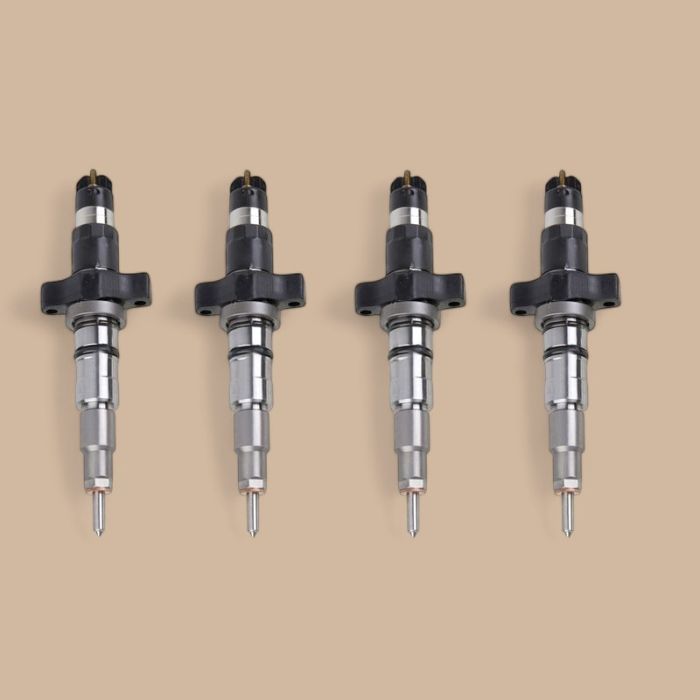 Doosan 4 Pcs Bosch Fuel Injector 0445120278 400903-00045 Compatible for Doosan Daewoo Excavator
