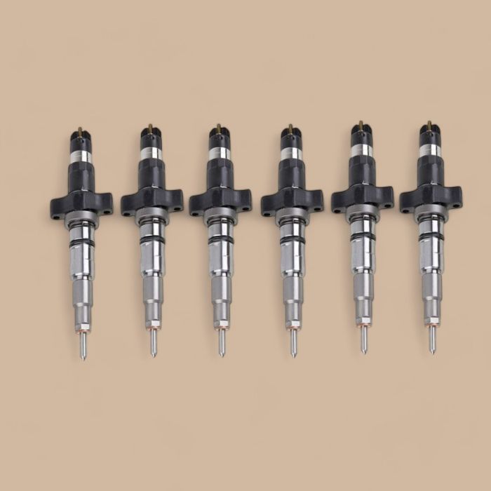 Doosan 6 Pcs Bosch Fuel Injector 0445120278 400903-00045 Compatible for Doosan Daewoo Excavator