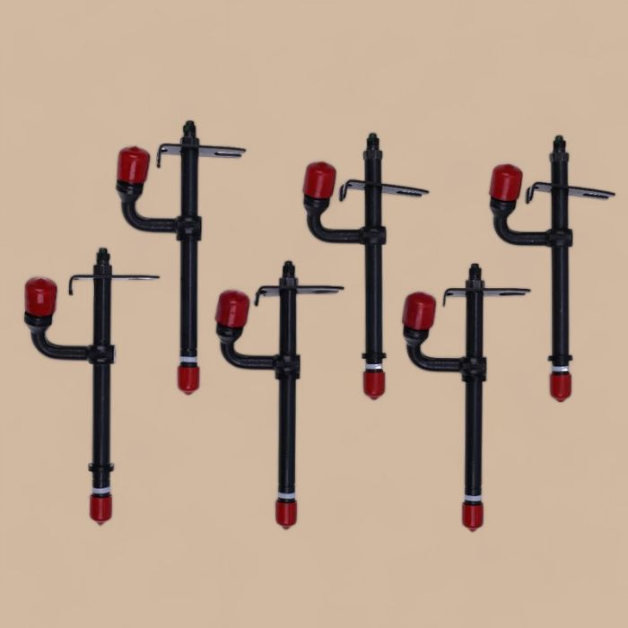 John Deere 6Pcs Fuel Injector AR89564 Compatible for John Deere Engine 6329D 6359D 6359T Motor Grader 570 570A Skidder 440 540 440A 440B 540A Hi-Cycle 6000