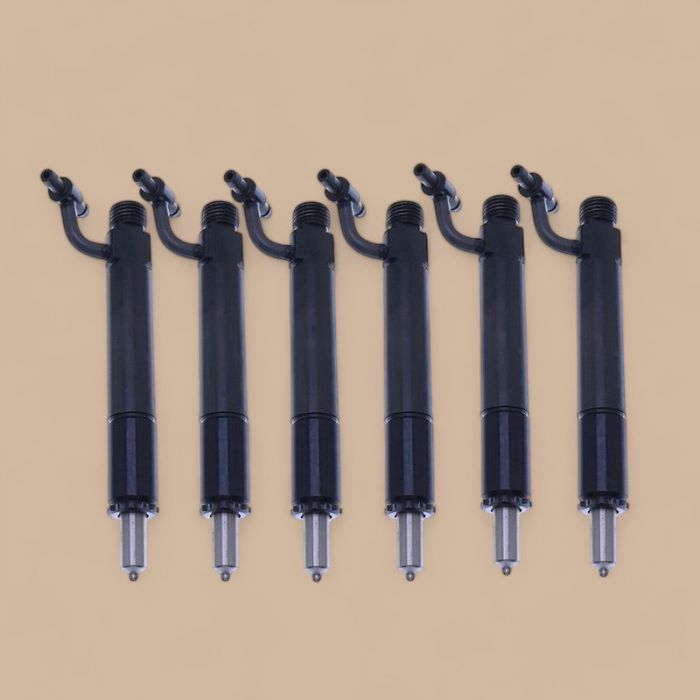 Case 6PCS Fuel Injector With Cap 631571C91 675967C91 Compatible for Case DT-414 D-436 D-414 DT-436
