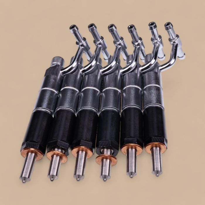 Komatsu 6 Pcs Fuel Injector 6209-11-3100 Compatible for Komatsu Engine 6D95 Excavator PC200-6L PC210LC-6L PC220LC-5 PC250LC-6L