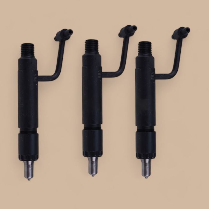 Komatsu 3 Pcs Fuel Injector YM719810-53100 Compatible for Komatsu Engine 3D75-2D 3D75N-1YC 3D78-1E 3D78AE-3D Excavator PC20R-8
