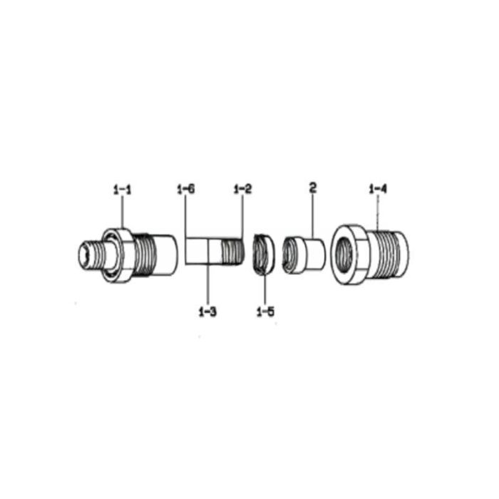 Mitsubishi 4 PCS Denso Fuel Injector 093500-6210 MD324613 Compatible for Mitsubishi Engine 4D56