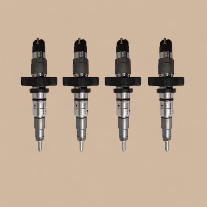 Cummins 4 Pcs Bosch Fuel Injector 0445120273 5263307 Compatible for Cummins Engine ISBE3.9 ISBE4 ISB3.9 QSB3.9 Ford Cargo VW Worker
